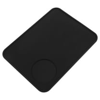 Black Silicone Espresso Tamper Mat for Coffee Machines Non Slip Suitable for Home Kitchen Countertops 1 Piece