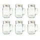 thumbnail image 3 of Set 6 Tarros Vaso Mason Jar Liso Vintage Vidrio 480ml con tapa, 3 of 5
