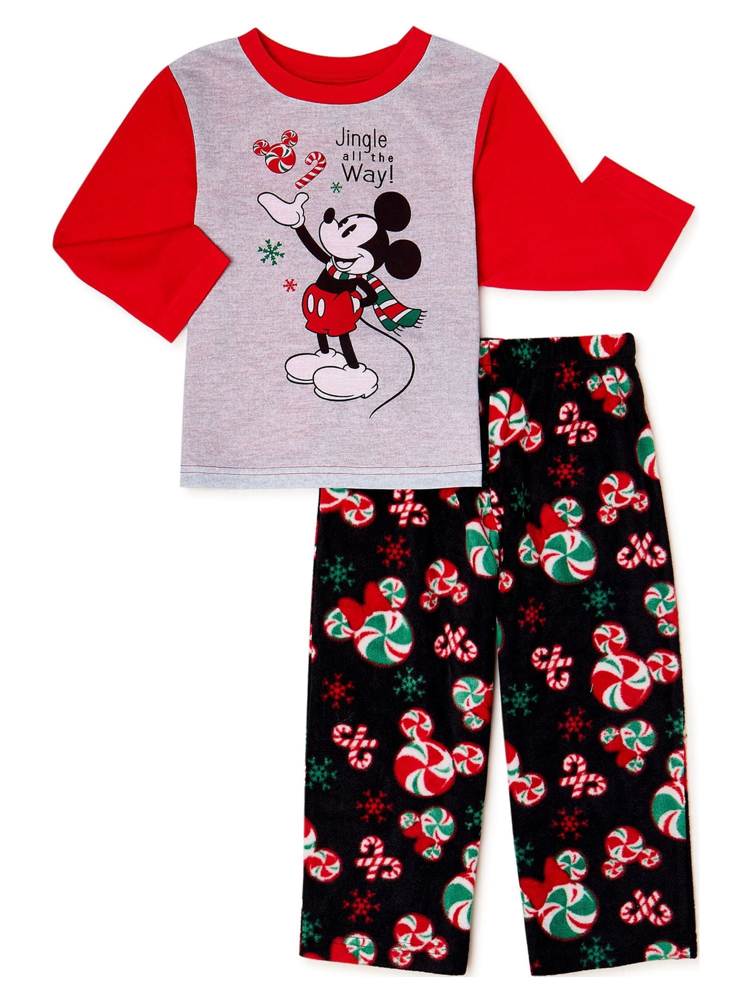 Disney Mickey Mouse & Minnie Mouse Holiday Matching Family Christmas Pajamas