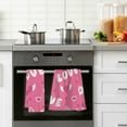 thumbnail image 5 of GZHJMY Valentine's Day Cotton Hand Towel Super Soft and High Absorbent Bath Towel Fast Drying Hand Towel for Home Bathroom Gym Hotel Yoga (2 Pack),16 x 28 inch Washcloths, 5 of 7