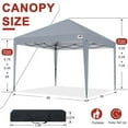 thumbnail image 3 of ABCCANOPY 8' x 8' Gray Outdoor Pop up Canopy Tent Camping Sun Shelter-Series, 3 of 8
