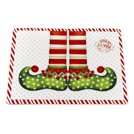 Edf Foam Jet - Santas Milk N Cookies Collection Set of 2 Expanded Foam Vinyl Placemat (18