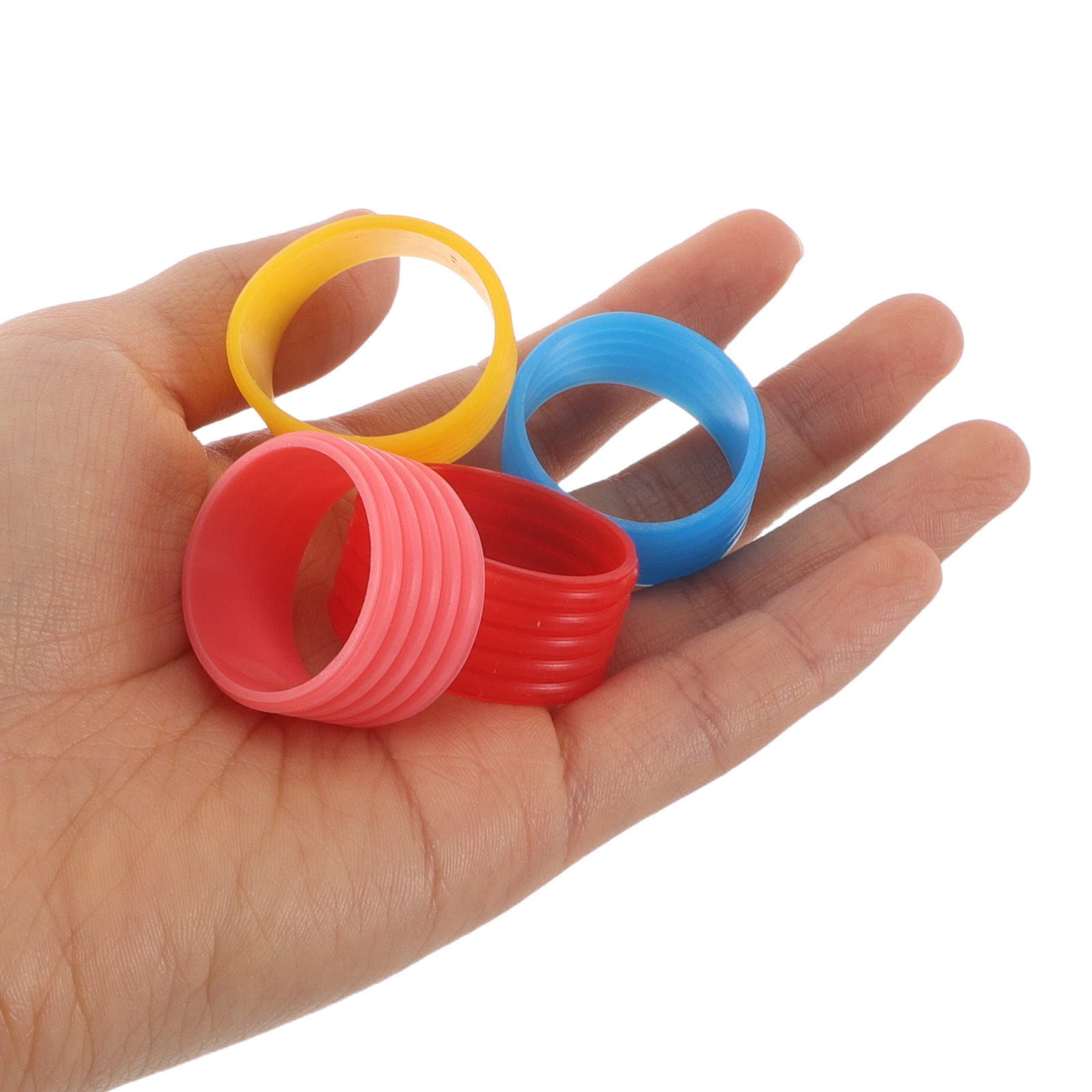 ELAYARD 7-Piece Silicone Tennis Racket Grip Set, Assorted Colors Overgrip Protectors for Indoor and Outdoor Play