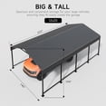 thumbnail image 2 of EASYHAWK 12x20 FT Heavy Duty Galvanized Steel Carport - Outdoor Metal Carport Vehicle Shelter for Cars, Trucks, SUVs, Boats & Tractors, 2 of 8