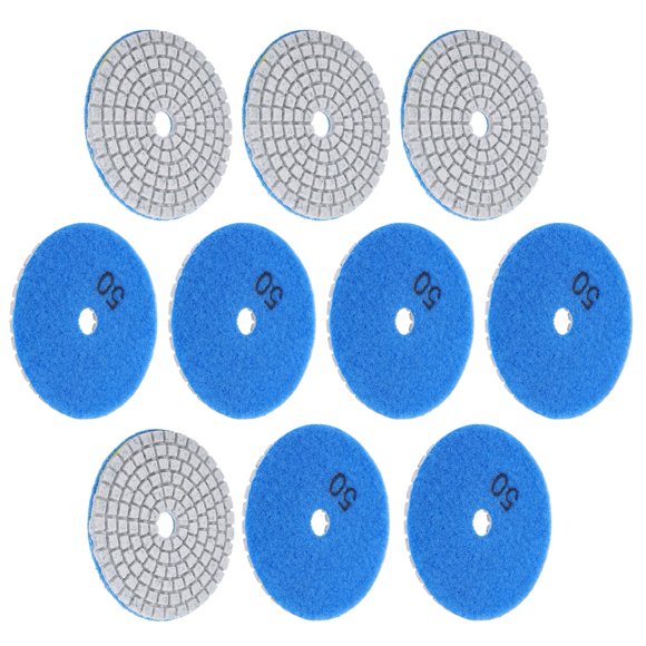 Plate 10Pcs 3in Sanding Discs Pads Buffing Polishing for Marble Concrete Stones 50 Mesh