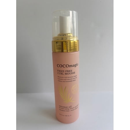 COCOmagic Frizz-Free Curl Mousse ~Coconut Oil~ 6.5 fl oz New