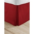 thumbnail image 6 of Comfort Canopy - Burgundy Pleated Bed Skirt Box Spring Frame Cover for Twin Size Bedding, 6 of 8