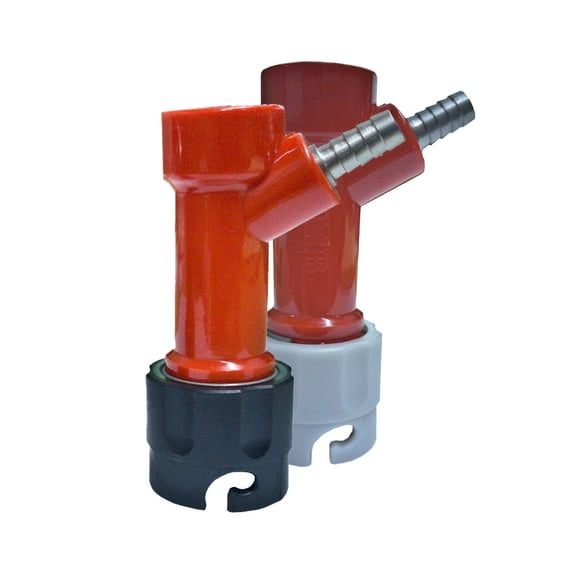 Homebrewstuff Pin Lock Coupler Set Gas In Liquid Out 1/4" Barb Connection Homebrew Keg Beer