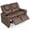 Brown, variant on Patiojoy 2-Seater Kids Recliner Chair Double Toddler Loveseat Sofa with 2 Cup Holders and 2 Side Pockets Beige