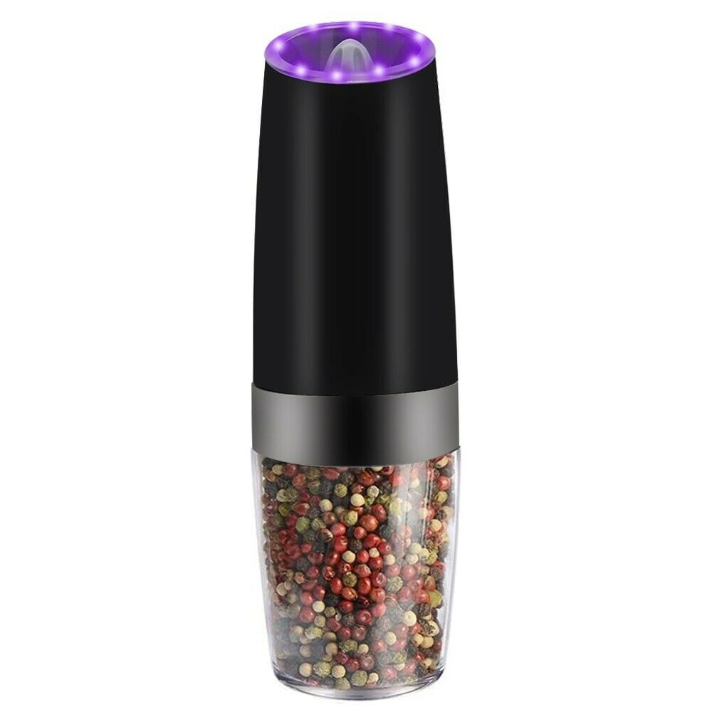 MMH [Upgraded 66g Large Capacity] Electric Salt and Pepper Grinder Set USB  Rechargeable with 6-Level Adjustable Coarseness Stainless Steel Automatic
