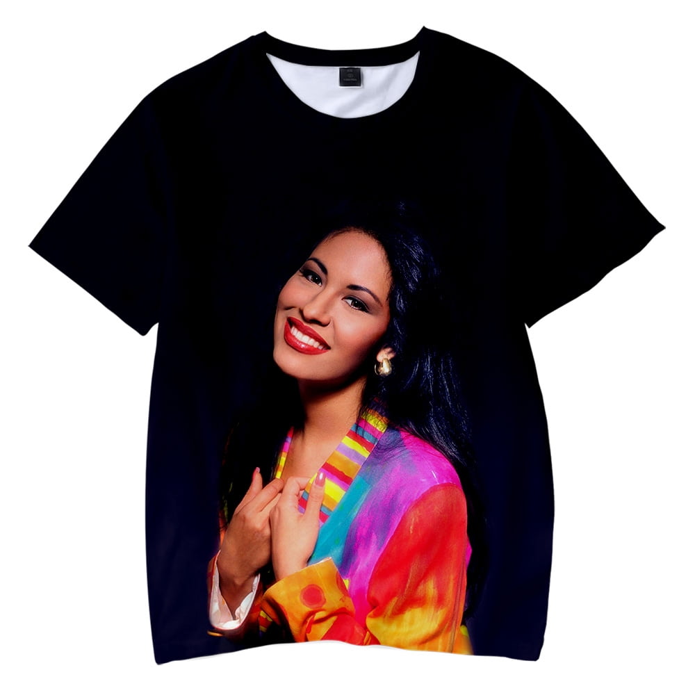 Selena Quintanilla Tshirt Summer Hip Hop Pullover Tees Women's Casual