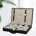 thumbnail image 3 of Caja de reloj Yuyangstore de cuero PU con 36 ranuras, soporte para relojes, 3 of 8