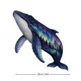 thumbnail image 3 of Northern Lights Wildlife DIY Patchwork Kit, Creative Fabric Craft, Handmade Home Decor Project, Unique Gift for Craft Lovers (Whale), 3 of 7