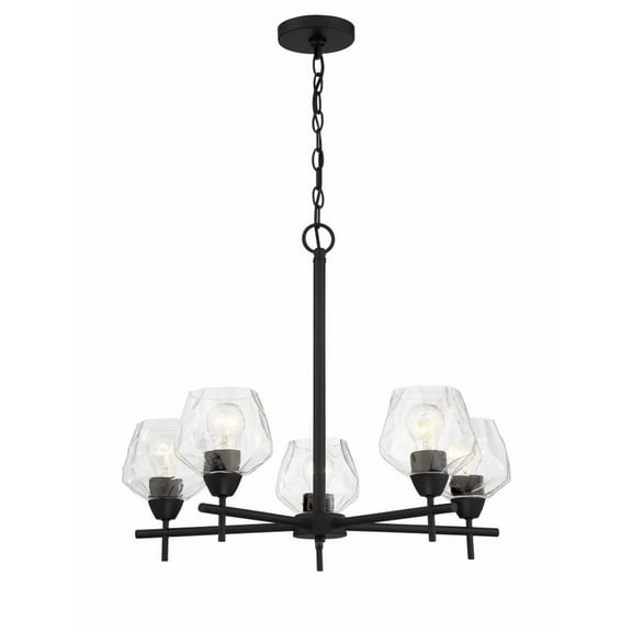 5 Light Chandelier-Coal Finish -Traditional Installation Minka Lavery 2175-66A