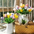 thumbnail image 5 of Scidweet 20Pcs Artificial Flowers Fake Tulip Colorful Tulip for Table Center Good Gift for Mother's Day, 5 of 8
