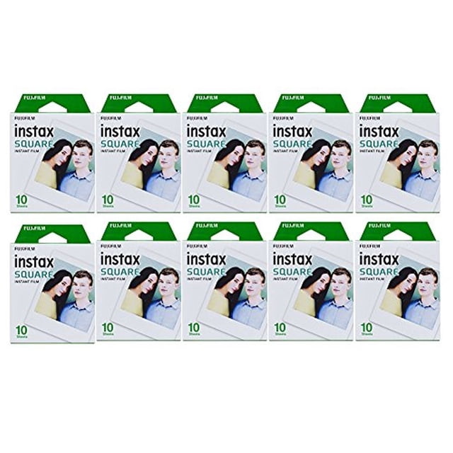 Paquete Fujifilm Square de 10 películas instantáneas (100 exposiciones) para SQ1, SQ6 y SQ10