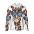 thumbnail image 2 of Lsque American Giraffe Style UPF 50+ Lightweight Sun Protection Men's Women's Long Sleeve Shirt, Hoodie Performance -Small, 2 of 9
