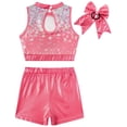 thumbnail image 2 of Aideaone Gymnastics Leotards for Girls with Shorts Sparkly Ballet Dance Unitards Biketards 5-10Y, 2 of 4