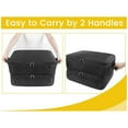thumbnail image 7 of 2 Layer Golf Trunk Organizer, Golf Car Storage Organizer with Individual Ventilated Compartment for 2 Pairs Shoes, Golf Car Locker for Balls, Clothes, Tees, Gloves, Accessories, 16.9x12.99x9.84", 7 of 7