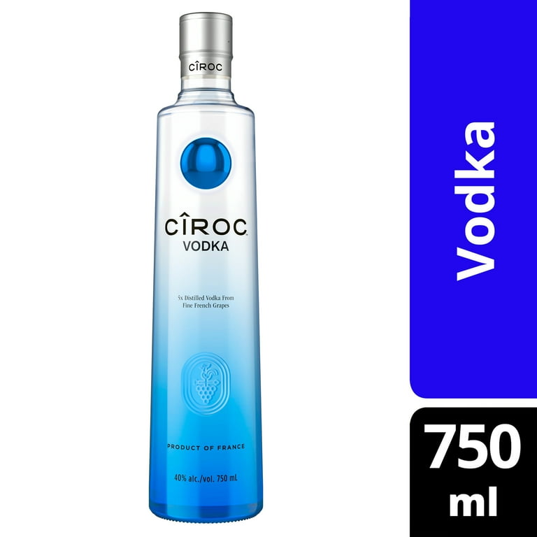 CIROC Ultra-Premium Vodka, 750 mL, 40% ABV - Walmart.com