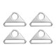 thumbnail image 1 of Uxcell 4 Pcs 2 1/8 Pulgadas Ajustador de Hebillas Triangulares Anillos en D para Correas de Bolsos Llavero Cinta de Bricolaje Hardware, 1 of 6