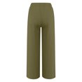thumbnail image 5 of Women's Casual Solid Elastic Waist Pocket High Waist Strap Home Pants, 5 of 5