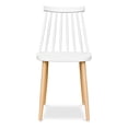 thumbnail image 2 of Aron Living Spindle 18" Mid-Century Plastic Dining Chairs in White (Set of 2), 2 of 7