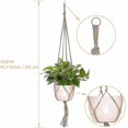 thumbnail image 2 of 4pcs Hanging Rope Macrame Plant Pot H Hanging Plant H En Rat-2pcs 105 Cm And 2pcs 90 Cm, 2 of 3