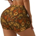 thumbnail image 1 of Balery Chicken And Rooster Pantalones cortos de entrenamiento estampados para mujer, sin costuras, ajustados, para gimnasio, yoga, correr, deportes, ejercicio activo, fitness.-Large, 1 of 8
