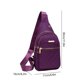 thumbnail image 3 of pstuiky Bolso bandolera de viaje moderno para mujer de gran capacidad de tela impermeable práctico bolso cruzado frontal., 3 of 6