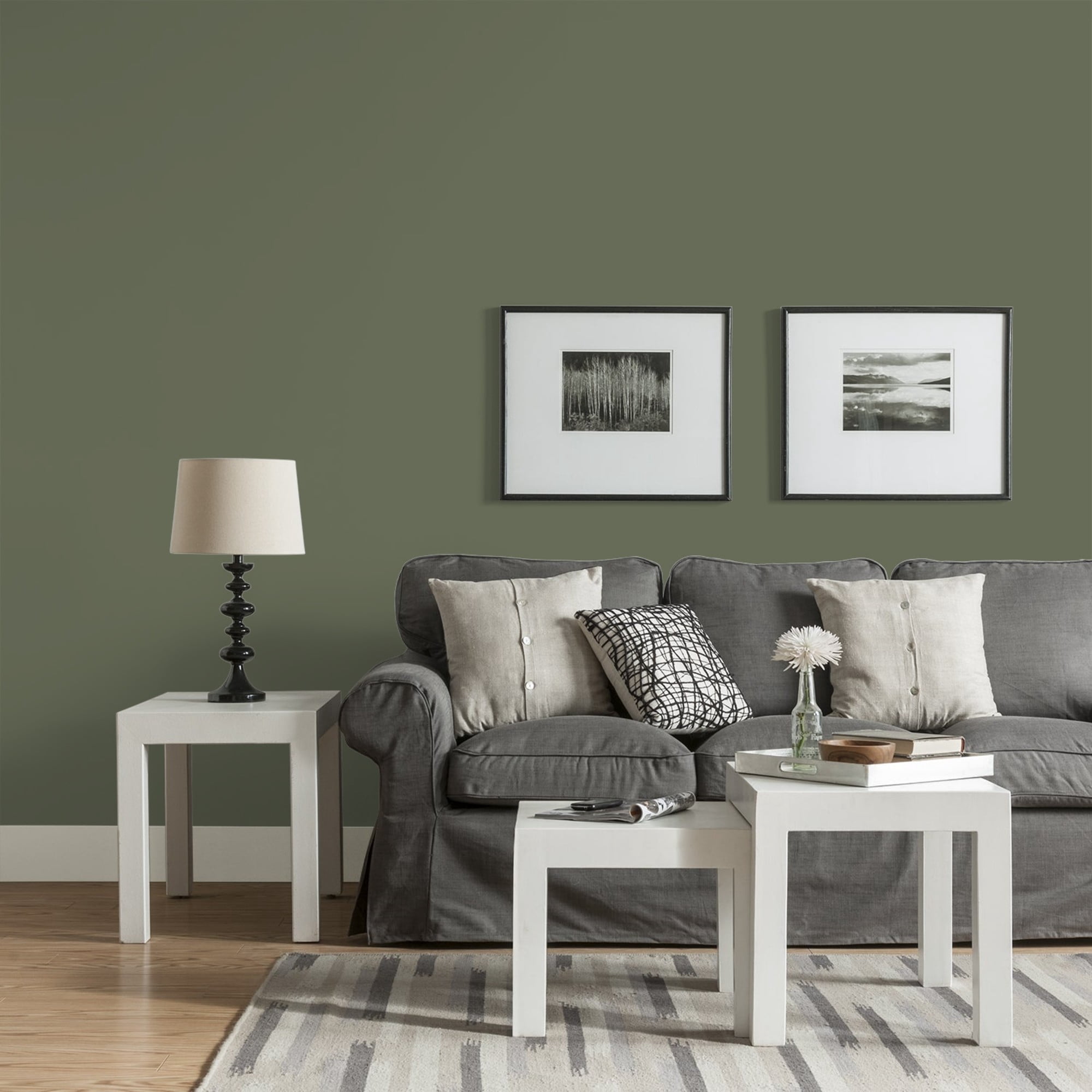 Glidden Fundamentals All About Olive Eggshell Interior Paint and Primer, 1 Gallon