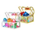 thumbnail image 4 of Feelfreeau, hundidas, juguetes de piscina, piedras preciosas acrílicas para juegos subacuáticos, juego de juguetes Estilo A Hugo cofre del tesoro de la piscina, 4 of 10