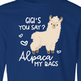 thumbnail image 4 of Inktastic Gigi's You Say Alpaca My Bags Long Sleeve Youth T-Shirt, 4 of 5