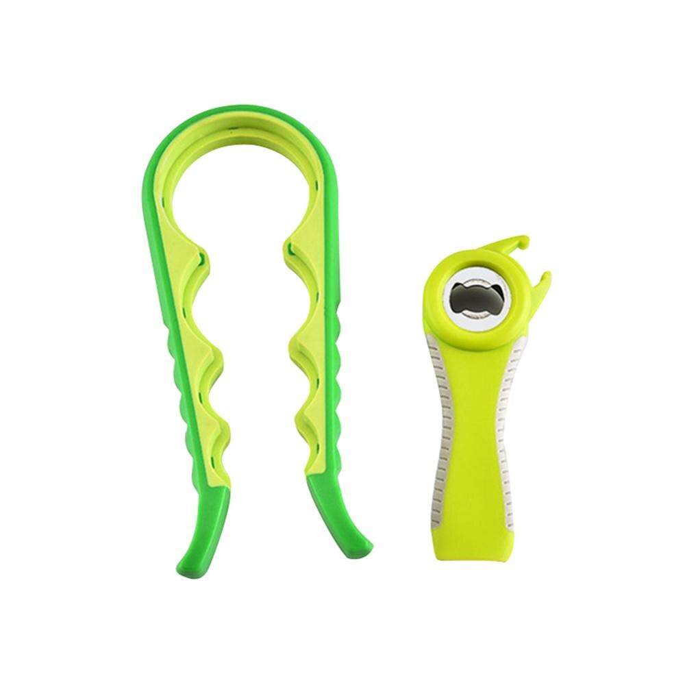 2pcs/set Jar Opener Jar Lids Bottle Cap Grip Twister Rubber Opener Tool