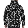 thumbnail image 7 of Wukai Skeletons Dancing Print Men Hoodies Fleece Sweatshirts Long Sleeve Sweaters Pullover Fall Outfits Winter Clothes-X-Large, 7 of 7
