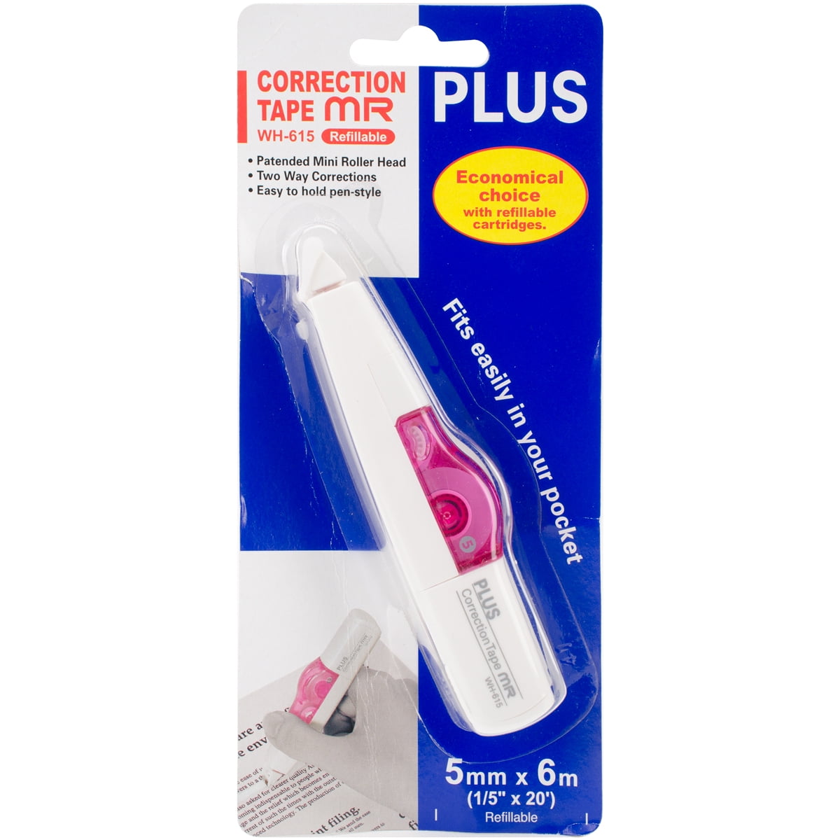 pink correction tape