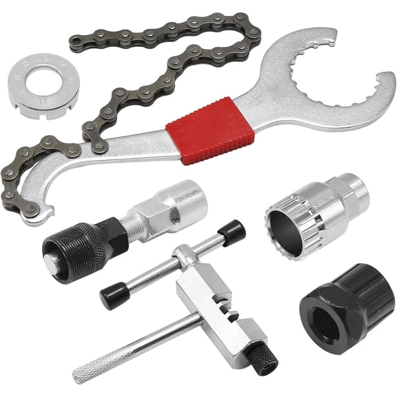 Puedo Bike Repair Tool Set, 6Pcs Cassette Remover Sprocket Removal Kit, Mountain & Road Bicycle Maintenance