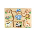 thumbnail image 1 of Rompecabezas deslizante Educativo Montessori lógico Desarrollo Rompecabezas Juguetes de para Niños animales salvajes, 1 of 7