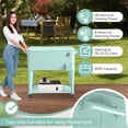 thumbnail image 5 of Alvantor 80 QT Rolling Cooler Cart Patio Ice Chest with Shelf,Bottle Opener and & Cap Collector for 48 Hour Cold Drinks, 5 of 12