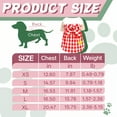 thumbnail image 2 of GASTROPOD Dog Dresses for Small Dogs Girl,Polyester Small Dog Costume,Easy Wear with Plaid Dog Dresses,Red,L, 2 of 7
