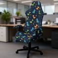 thumbnail image 4 of HUIACONG Cartoon Dinosaur Gaming Chair Cover Easy to Install Universal Gaming Chair Cover Non-Slip Office Chair Cover Protector for Large and Tall Reclining Gaming Chairs, 4 of 6