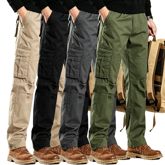 Men's All Terrain Cargo Pants Lightweight UPF 50 Outdoor Walking Trousers S-XXL