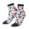 thumbnail image 2 of Bingfone Flowers And Lady Bugs Design Patterned Men'S Women'S Casual Cotton Socks, 2 of 9
