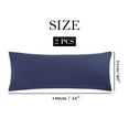 thumbnail image 7 of PiccoCasa 2Pcs Microfiber Body Pillow Cover, Envelop Closure Body Pillow Case Navy 20"x54", 7 of 7