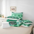 thumbnail image 4 of Erosebridal Hippie Elephant Bedding Sets Full Size, Bohemian Tribal Aztec Comforter Sets with Sheets, Green, Microfiber 7pcs, 4 of 5