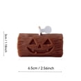 thumbnail image 3 of Halloween Scented Candle, Ghost Halloween Decor, Soy Candle Wax, Ghost Candle, 2.5X1 Inch Carved Spooky Brown Scented Candle for Party Desktop Ambient Home Halloween Decor Use, 3 of 8