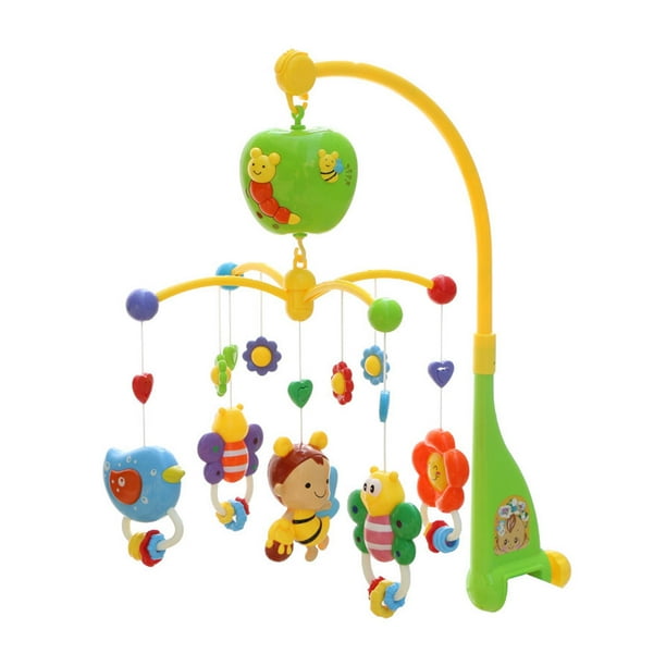 Musical Bed Bell Rattles Baby Crib Mobile with Hanging Rotating ...