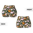 thumbnail image 5 of Picia Roosters and Chicks Printed Workout Shorts for Women Seamless Scrunch Butt Lifting High Waisted Yoga Gym Booty Running Moisture-wicking Short Pants-XX-Large, 5 of 9