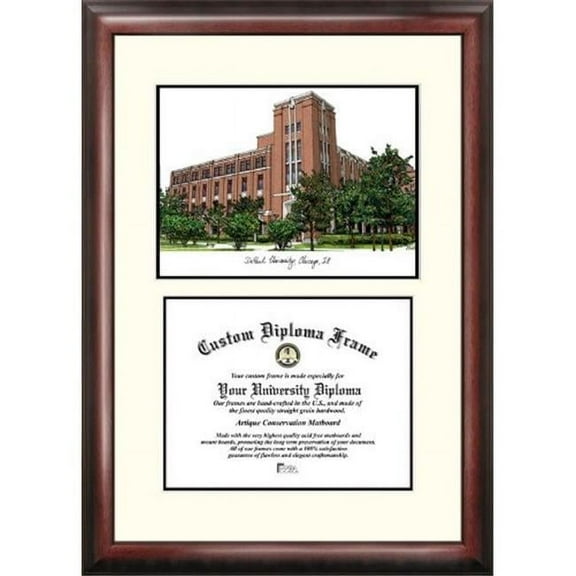Campusimages IL974LV DePaul University Legacy Scholar Diploma Frame
