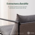 thumbnail image 4 of Silla de Metal Zinus Aidan con Cojines de Memory Foam Color Gris Claro, 4 of 7
